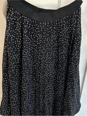 Kate Kasin Black Polka Dot Skirt